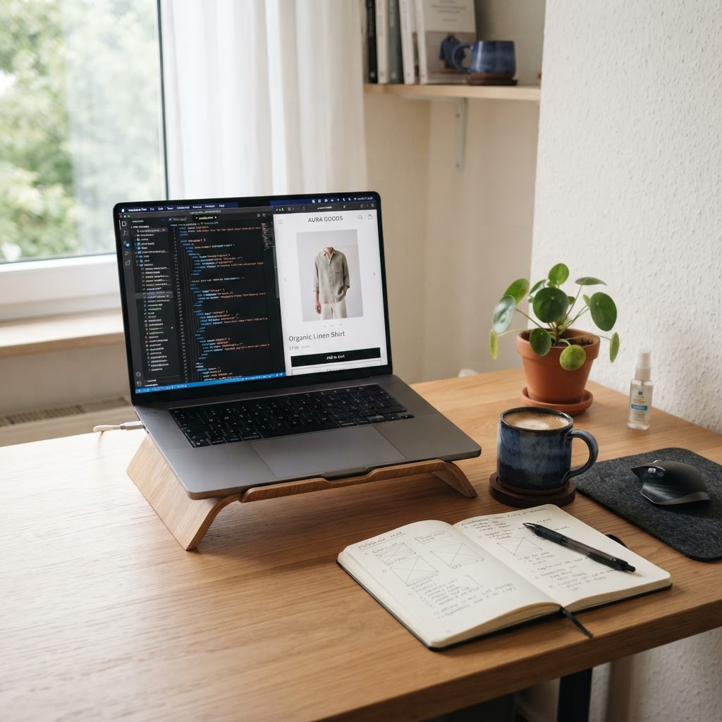 The Kartovate workspace where ecommerce stores are designed and built